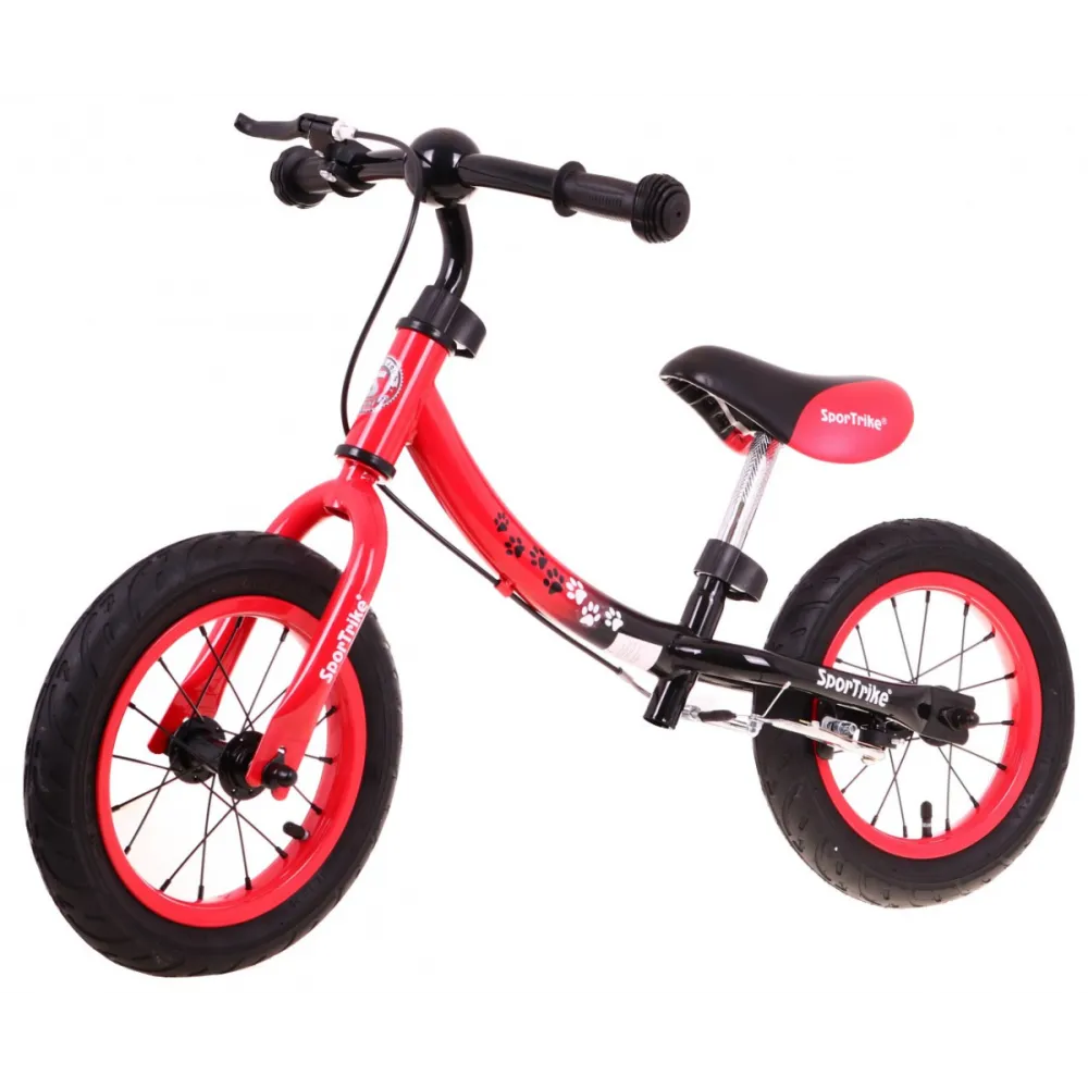 Vaikų krosinis dviratis "Boomerang SporTrike Red" Mokomasi važiuoti + Keičiamas rėmo išdėstymas-Judėjimui, Balansiniai dviratuka