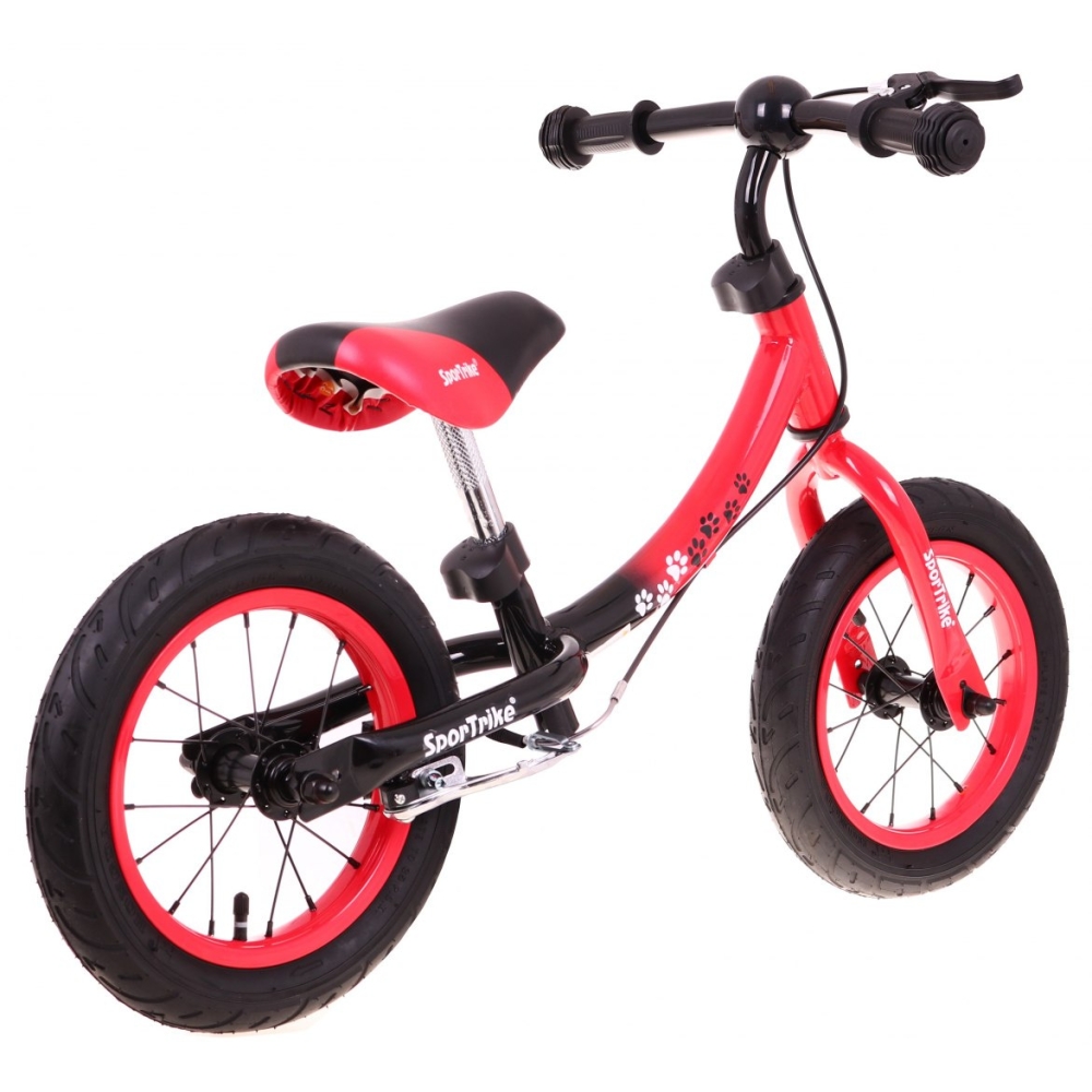 Rowerek biegowy dla dzieci Boomerang SporTrike Czerwony Nauki jazdy + Zmienny układ ramy