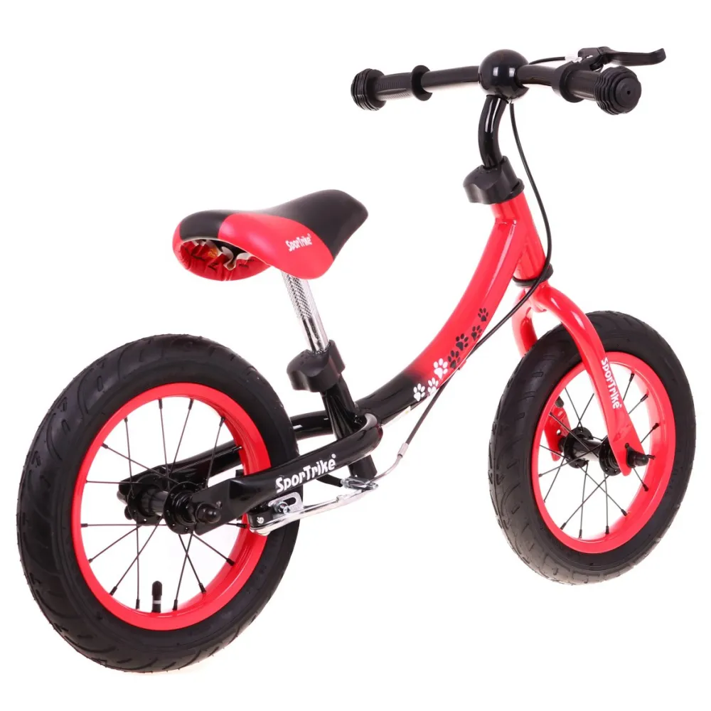 Vaikų krosinis dviratis "Boomerang SporTrike Red" Mokomasi važiuoti + Keičiamas rėmo išdėstymas-Judėjimui, Balansiniai dviratuka
