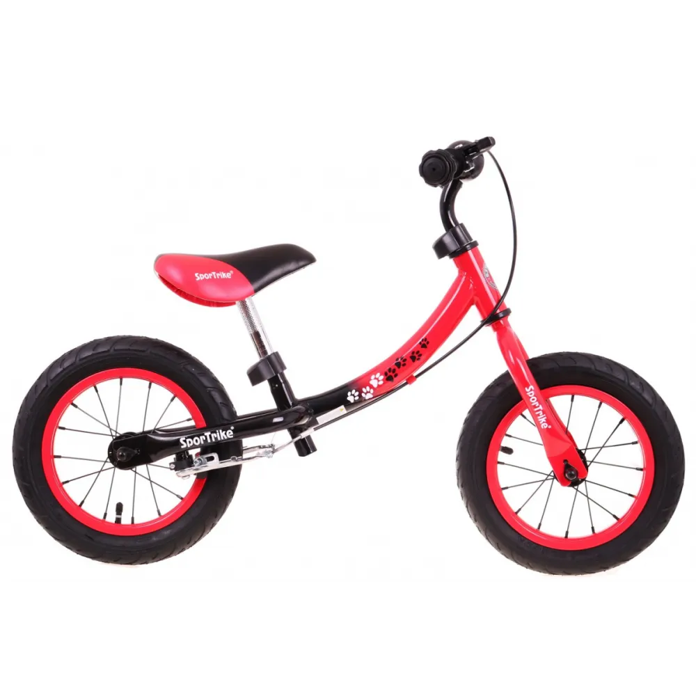 Vaikų krosinis dviratis "Boomerang SporTrike Red" Mokomasi važiuoti + Keičiamas rėmo išdėstymas-Judėjimui, Balansiniai dviratuka