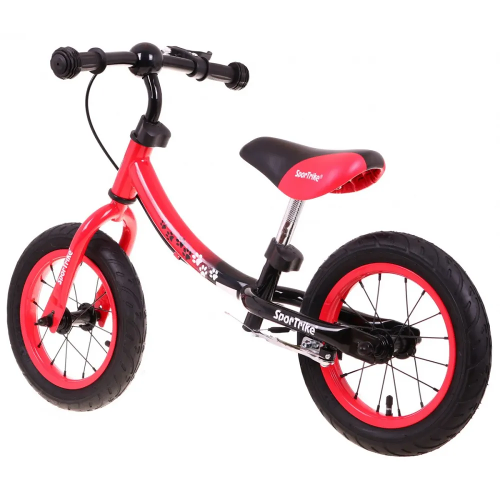 Vaikų krosinis dviratis "Boomerang SporTrike Red" Mokomasi važiuoti + Keičiamas rėmo išdėstymas-Judėjimui, Balansiniai dviratuka