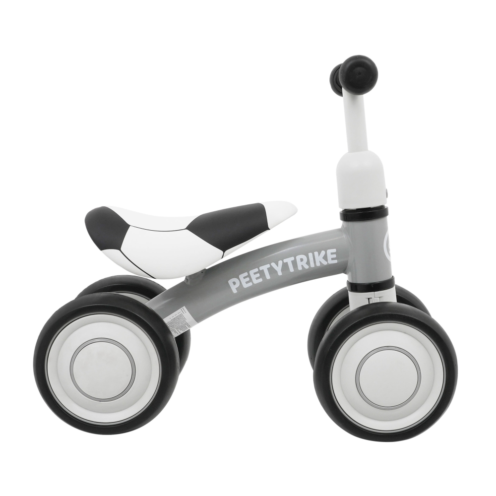 Pierwszy Rowerek biegowy PettyTrike dla dzieci Biały 4-kołowy Jeździk SporTrike