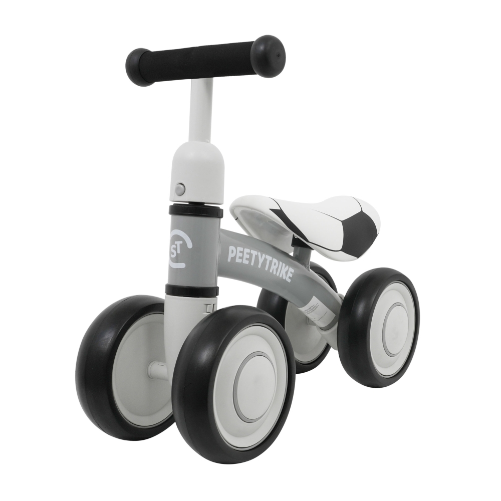 Pierwszy Rowerek biegowy PettyTrike dla dzieci Biały 4-kołowy Jeździk SporTrike