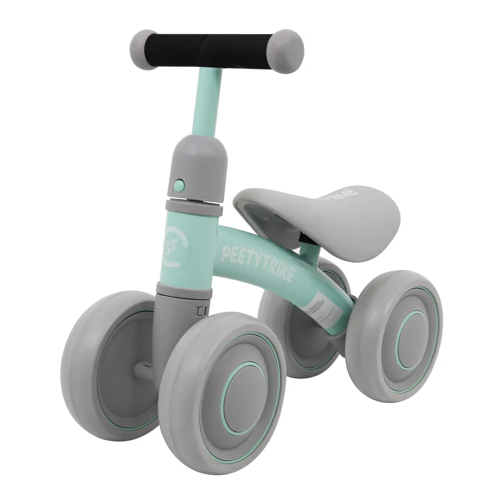 Pirmasis PettyTrike vaikiškas krosinis dviratis Green 4 ratų SporTrike-Judėjimui, Balansiniai dviratukai-e-vaikas