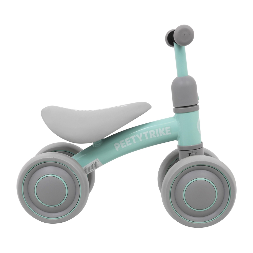 Pierwszy Rowerek biegowy PettyTrike dla dzieci Zielony 4-kołowy Jeździk SporTrike