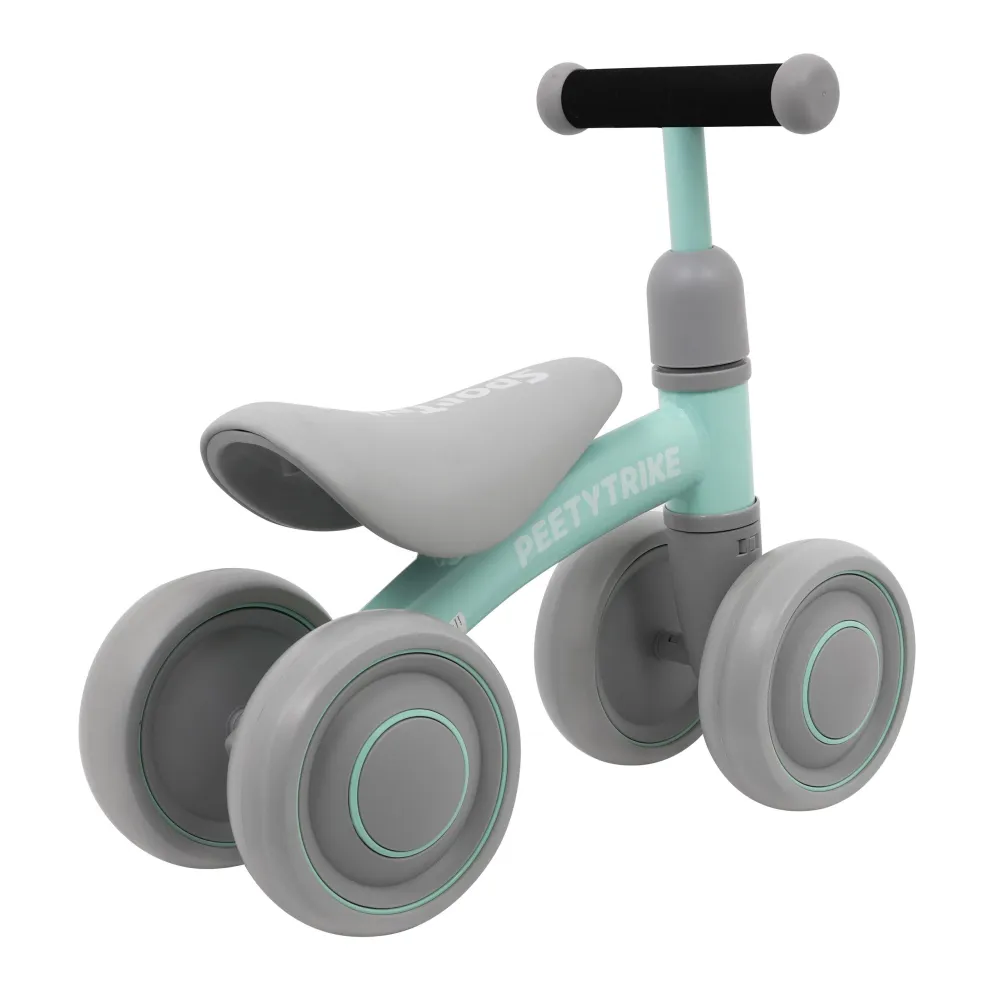Pirmasis PettyTrike vaikiškas krosinis dviratis Green 4 ratų SporTrike-Judėjimui, Balansiniai dviratukai-e-vaikas