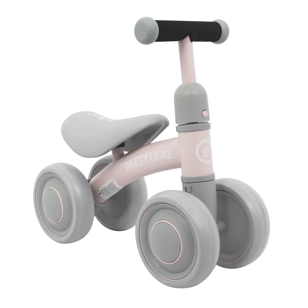 Pirmasis PettyTrike vaikiškas krosinis dviratis Pink 4 ratų SporTrike Rider-Judėjimui, Balansiniai dviratukai-e-vaikas