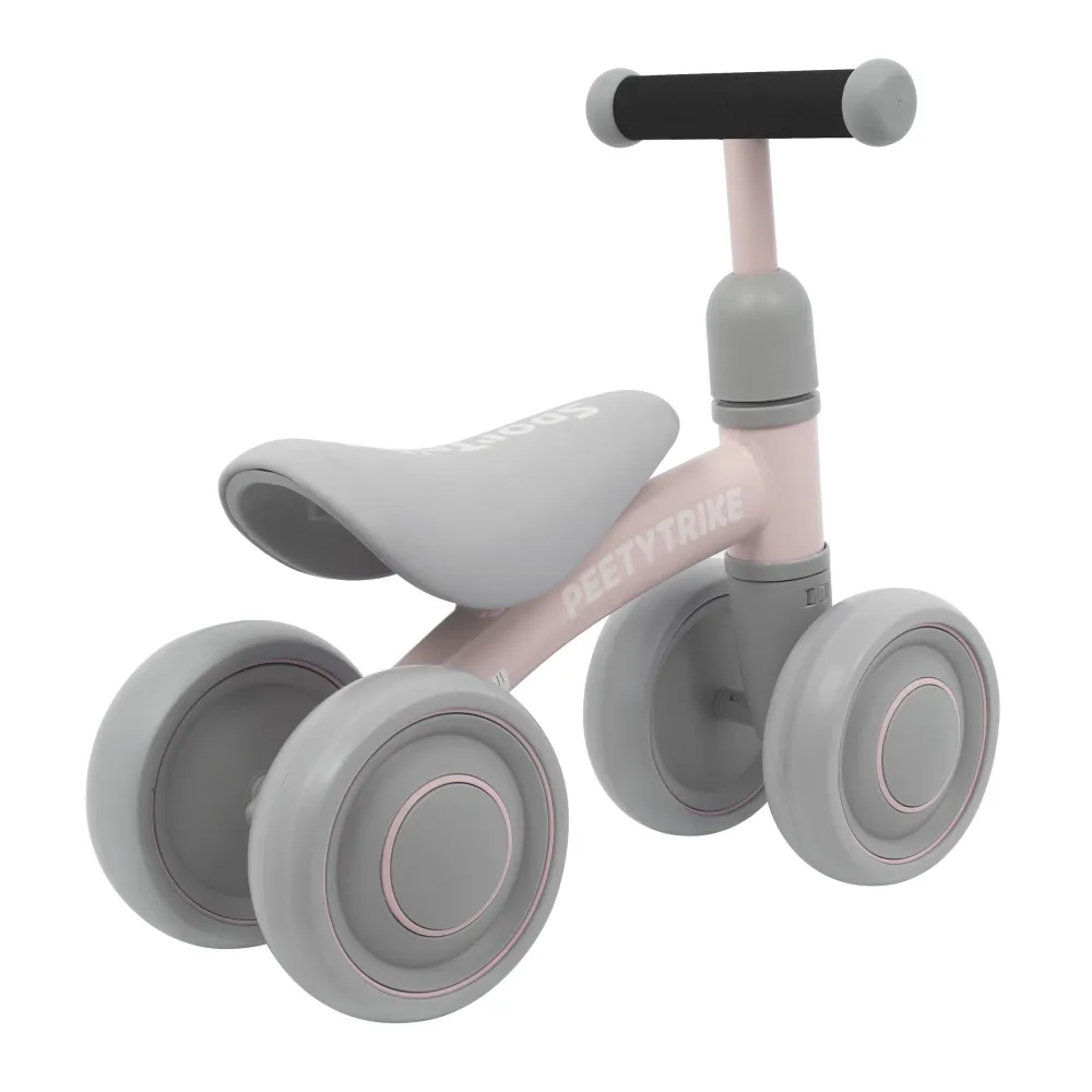 Pirmasis PettyTrike vaikiškas krosinis dviratis Pink 4 ratų SporTrike Rider-Judėjimui, Balansiniai dviratukai-e-vaikas