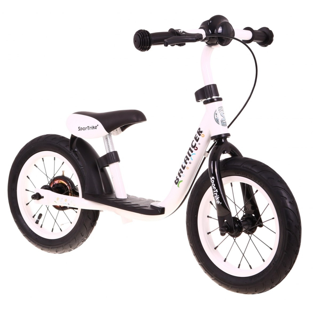 "SporTrike Balancer" vaikiškas krosinis dviratis Baltas Pirmasis dviratis, kuriuo galima išmokti važiuoti-Judėjimui, Balansiniai