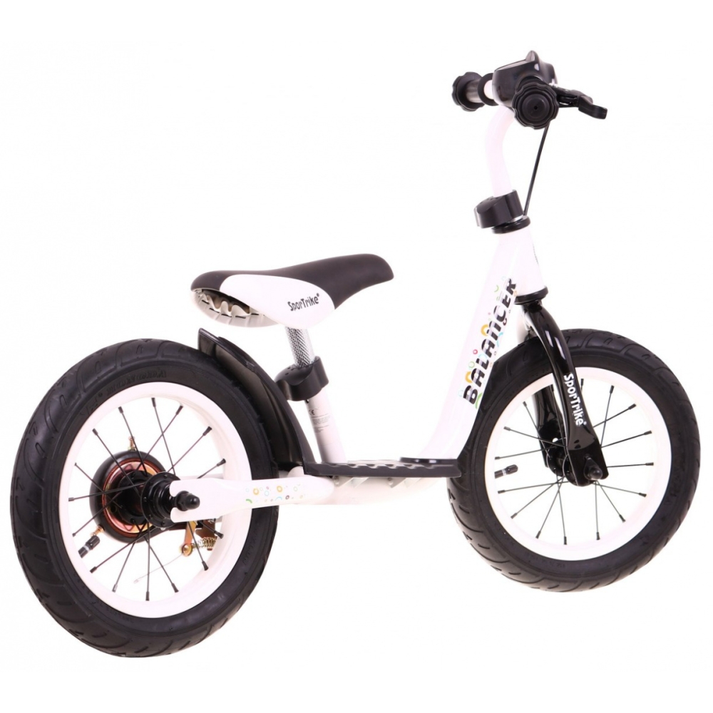 "SporTrike Balancer" vaikiškas krosinis dviratis Baltas Pirmasis dviratis, kuriuo galima išmokti važiuoti-Judėjimui, Balansiniai