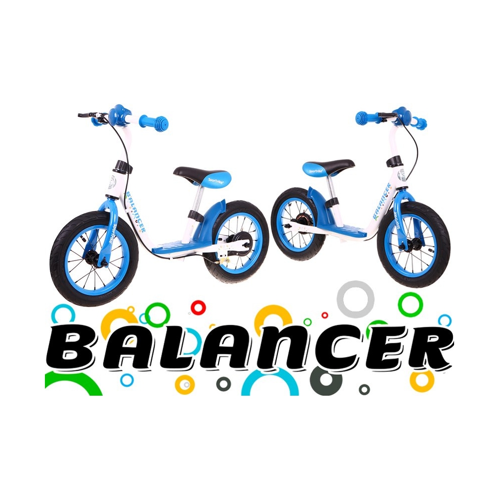 "SporTrike Balancer" vaikiškas krosinis dviratis Mėlynas Pirmasis dviratis, kuriuo galima išmokti važiuoti-Judėjimui, Balansinia