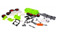 Rozkręcany Traktor z przyczepą dla dzieci 3+ Wkrętarka + Śrubokręt + Spychacz