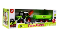 Rozkręcany Traktor z przyczepą dla dzieci 3+ Wkrętarka + Śrubokręt + Spychacz