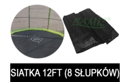 Apsauginis tinklas sodo batutui SkyRamiz 366 cm/12FT, juodas