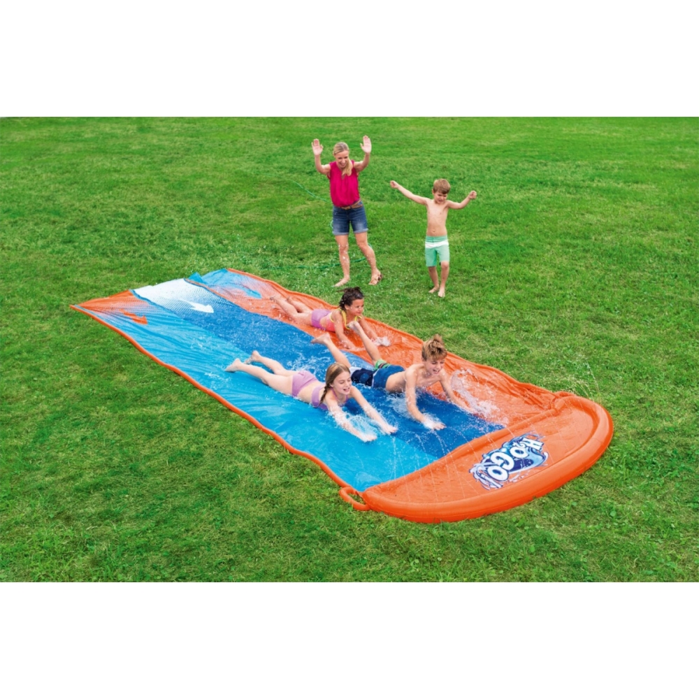 Vandens čiuožykla 3 asmenims 488 cm Bestway 52329-Žaislai, Lauko žaislai, Baseinai, Vandens čiuožyklos-e-vaikas