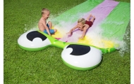 Potrójny Ślizg Wodny Żabka dla dzieci 3+ Tor 488cm BESTWAY + Łatka naprawcza