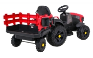 Traktor Titanium Z Przyczepą Czerwony