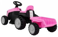 Traktor z Przyczepą Różowy