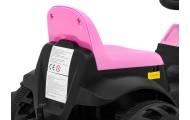 Traktor z Przyczepą Różowy