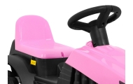 Elektrinis traktorius su priekaba, Pink-Elektromobiliai vaikams, Traktoriai-e-vaikas