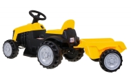 Traktor z Przyczepą Żółty