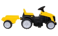 Traktor z Przyczepą Żółty