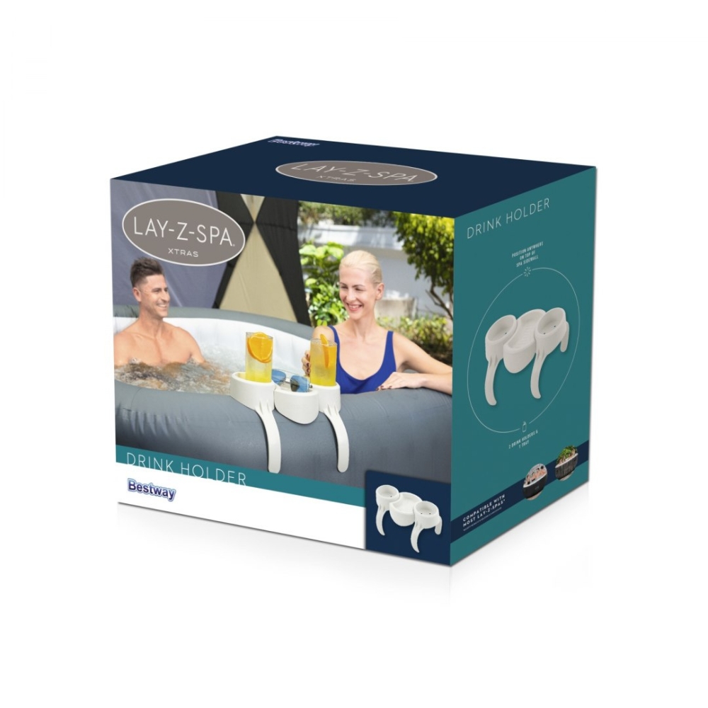 Gėrimų laikiklis "Lay-Z-Spa Jacuzzi BESTWAY" + 2 skirtukai + padėklas