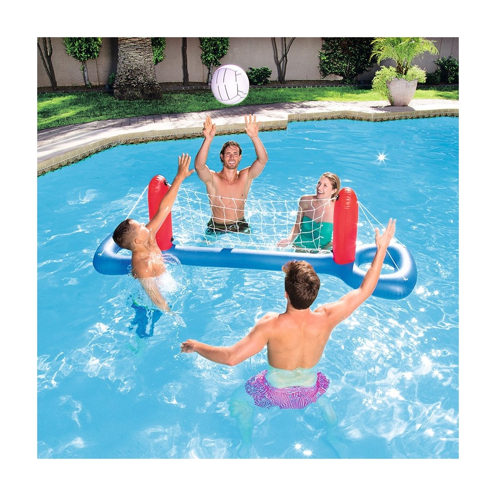 Plaukiojantis baseino tinklinio rinkinys 252 x 64 cm Bestway 52133-Žaislai, Lauko žaislai, Pripučiami ratai, žaislai, čiužiniai-