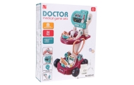 Zestaw lekarski dla dzieci 3+ Wózek + panel EKG 24 el. Kardiolog Dentysta Ortopeda Pielęgniarka