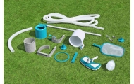 Plaukimo baseino valymo rinkinys BESTWAY 3-in-1 + dulkių siurblys + sietelis + skimeris