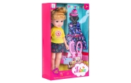 Duża Lalka do stylizacji dla dzieci 3+ blondynka + 2 Stroje + Grzebyk + Lusterko