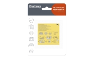 10 PVC medžiagų remonto pleistrų rinkinys 6,5x6,5 cm BESTWAY
