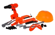 "Pasidaryk pats" rinkinys vaikams 3+ Gręžtuvas / gręžtuvas + įrankiai 22 el. Mažasis mechanikas