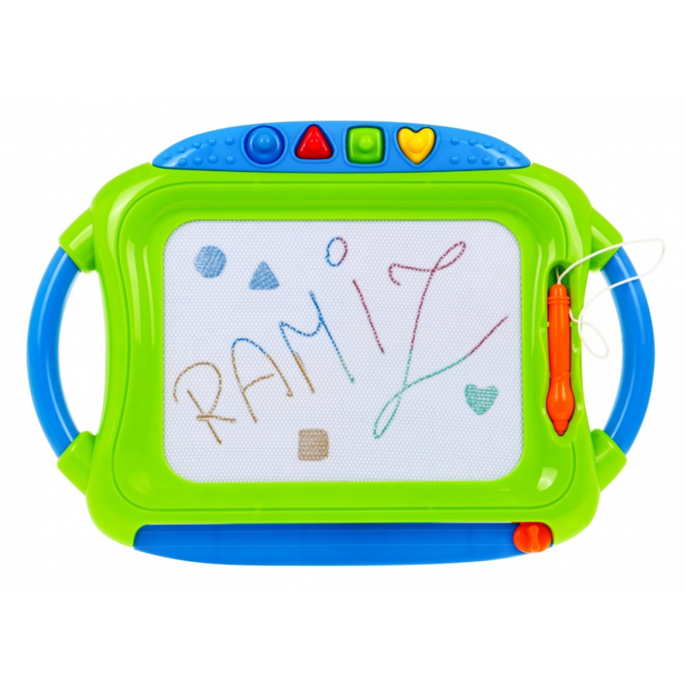2 vaikiškų cinko rašiklių rinkinys 3+ trinami piešiniai + trintukai + 4 antspaudai