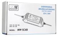 Akumuliatoriaus įkroviklis su LCD ekranu 12V ir 24V + 2 specialūs režimai