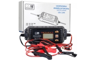 Akumuliatoriaus įkroviklis su LCD ekranu 12V ir 24V + 2 specialūs režimai