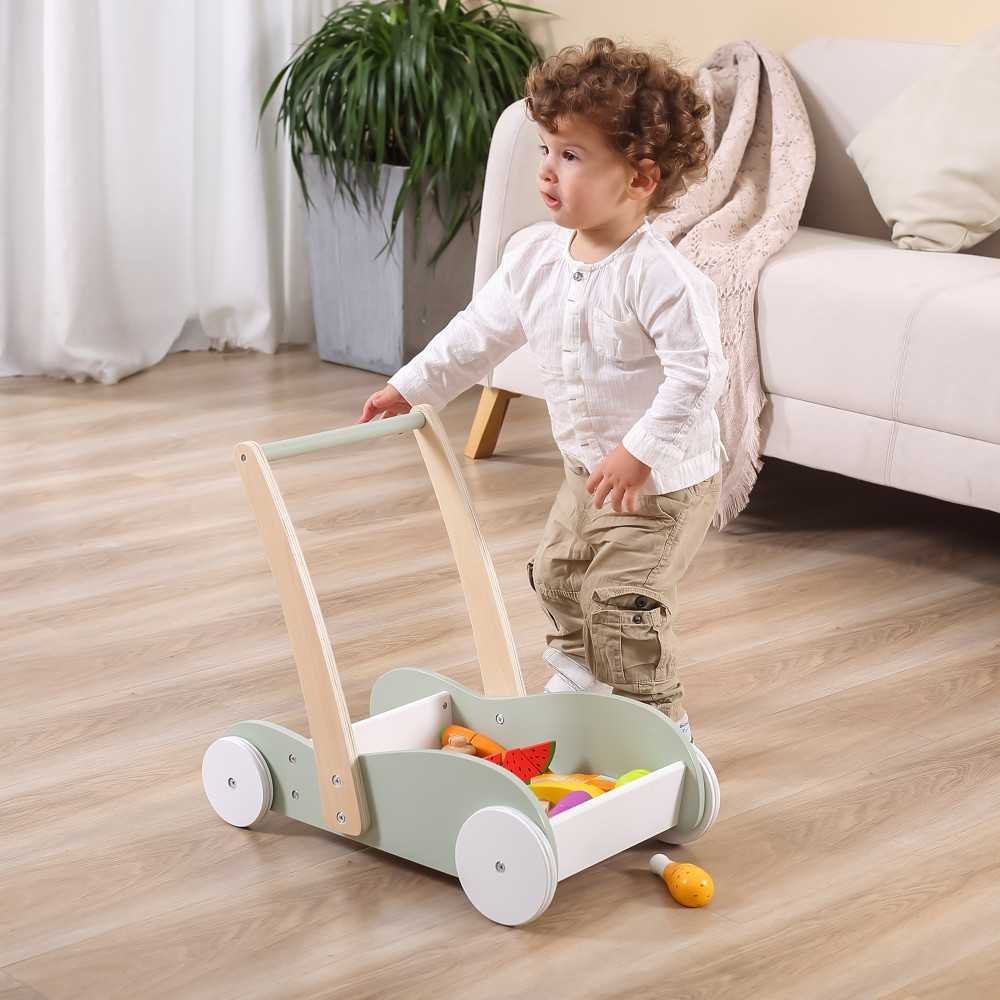 Viga 44077 PolarB Vaikštynė Mini Mover - mėtų spalvos-Judėjimui, Žaislai, Stumdukai, Lėlės ir jų priedai, Lėlių vežimėliai-e-vai