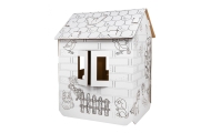 Domek XXL z końmi kolorowanka 3D dla dzieci