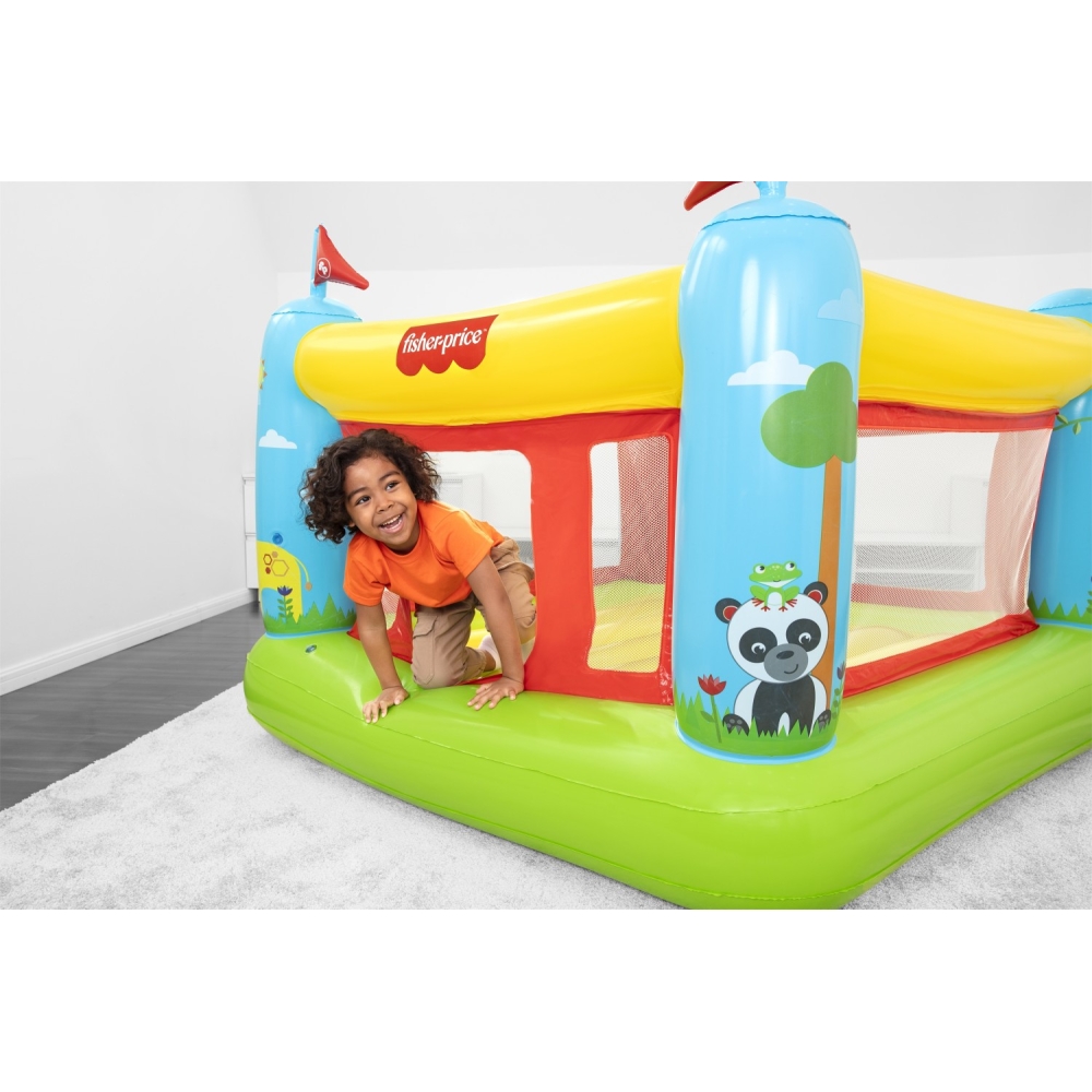 Pripučiamas batutas Bestway Fisher-Price 93553-Žaislai, Lauko žaislai, Batutai, Pripučiami batutai-e-vaikas