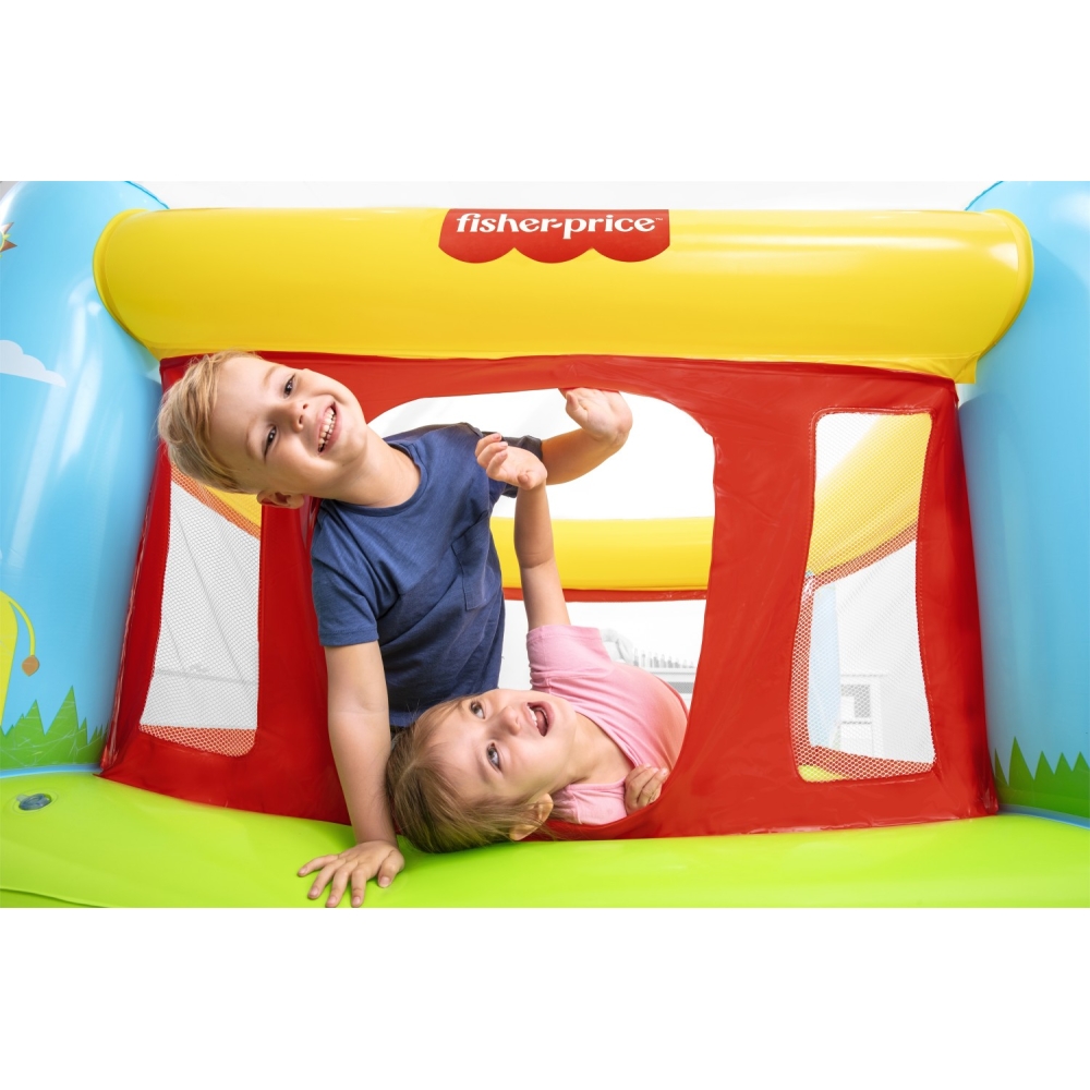 Pripučiamas batutas Bestway Fisher-Price 93553-Žaislai, Lauko žaislai, Batutai, Pripučiami batutai-e-vaikas