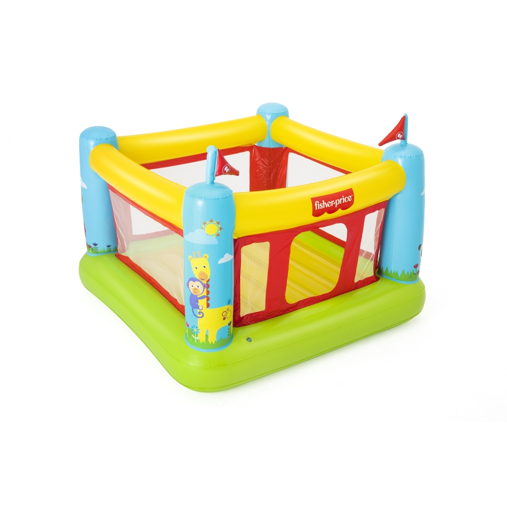 Pripučiamas batutas Bestway Fisher-Price 93553-Žaislai, Lauko žaislai, Batutai, Pripučiami batutai-e-vaikas