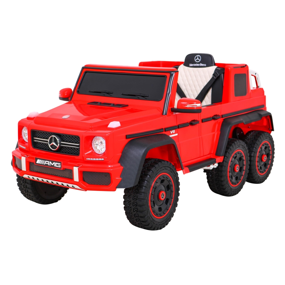 Elektromobilis Mercedes G63 AMG, Red-Elektromobiliai vaikams, Visureigiai-e-vaikas