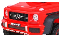 Mercedes G63 AMG Autko na akumulator Czerwony + Pilot + 6 kół EVA + Wolny Start + MP3 LED