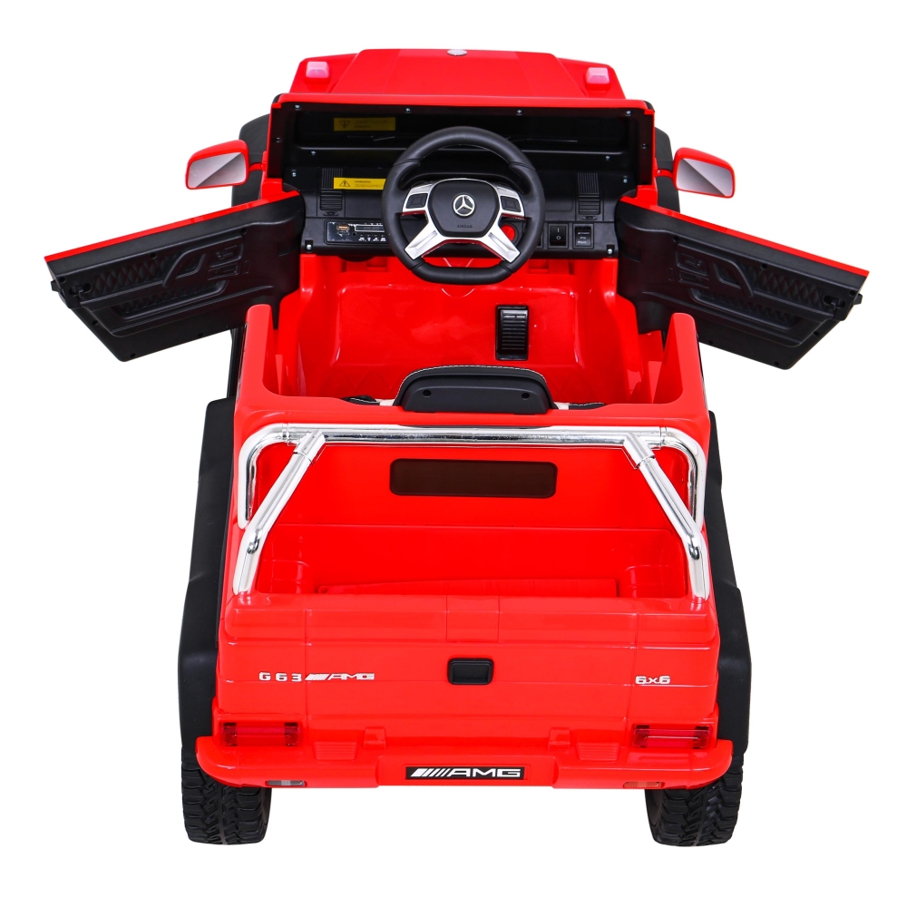 Elektromobilis Mercedes G63 AMG, Red-Elektromobiliai vaikams, Visureigiai-e-vaikas
