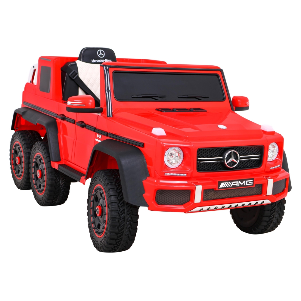 Elektromobilis Mercedes G63 AMG, Red-Elektromobiliai vaikams, Visureigiai-e-vaikas