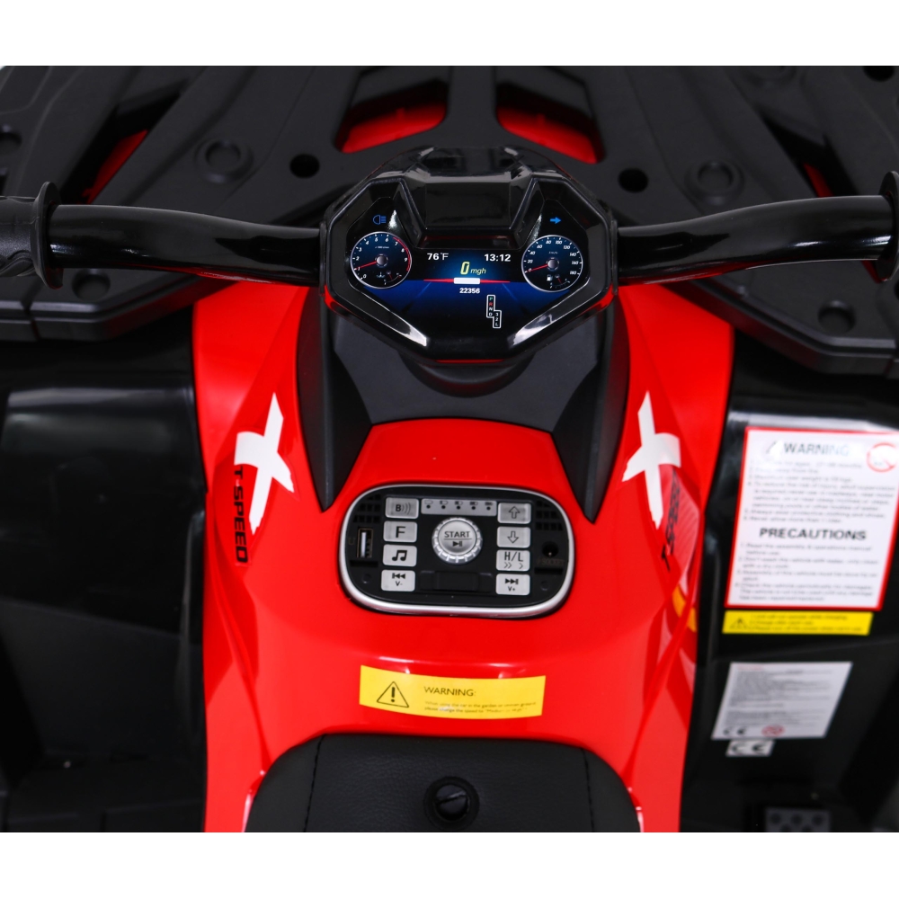 Elektrinis keturratis Quad XT-Speed 4x4, Red-Elektromobiliai vaikams, Keturračiai ir bagiai-e-vaikas