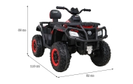 Elektrinis keturratis Quad XT-Speed 4x4, Red-Elektromobiliai vaikams, Keturračiai ir bagiai-e-vaikas