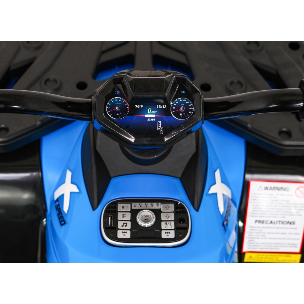 Elektrinis keturratis Quad XT-Speed 4x4, Blue-Elektromobiliai vaikams, Keturračiai ir bagiai-e-vaikas