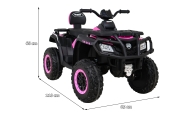 Elektrinis keturratis Quad XT-Speed 4x4, Pink-Elektromobiliai vaikams, Keturračiai ir bagiai-e-vaikas