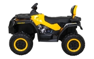Quad XT-Speed dla dzieci Żółty + Napęd 4x4 + EVA + Wolny Start + Radio MP3 + LED